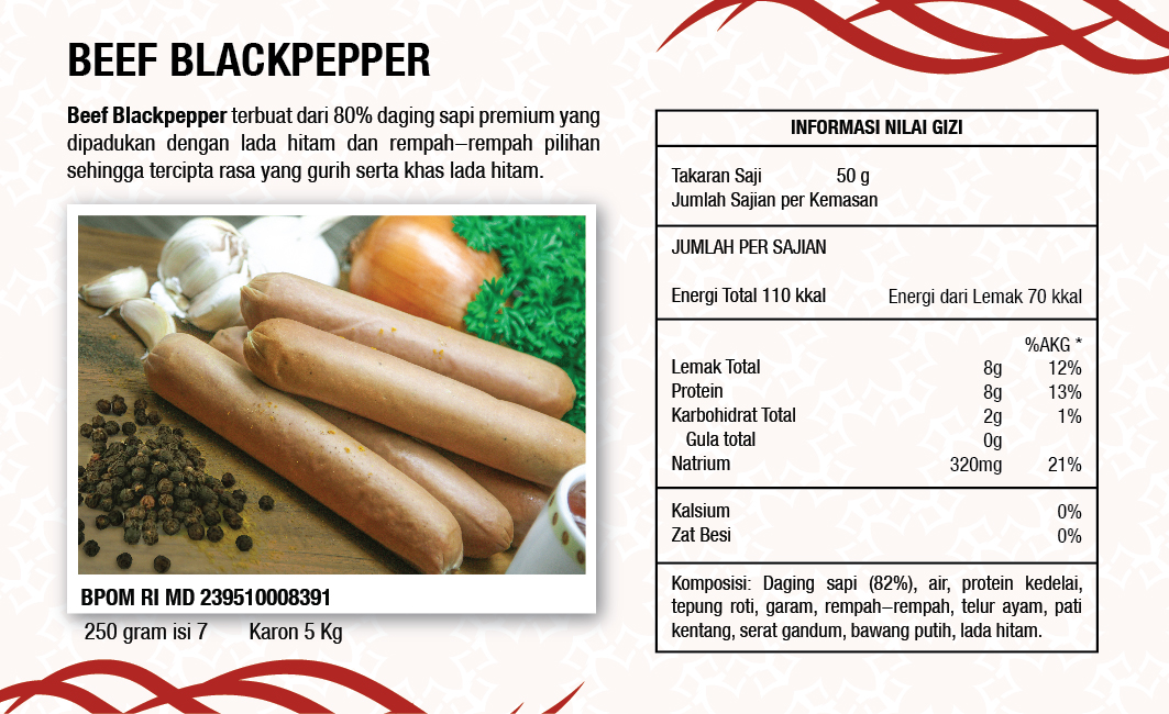 Beef Black Pepper (21/34, 250gr, 7)