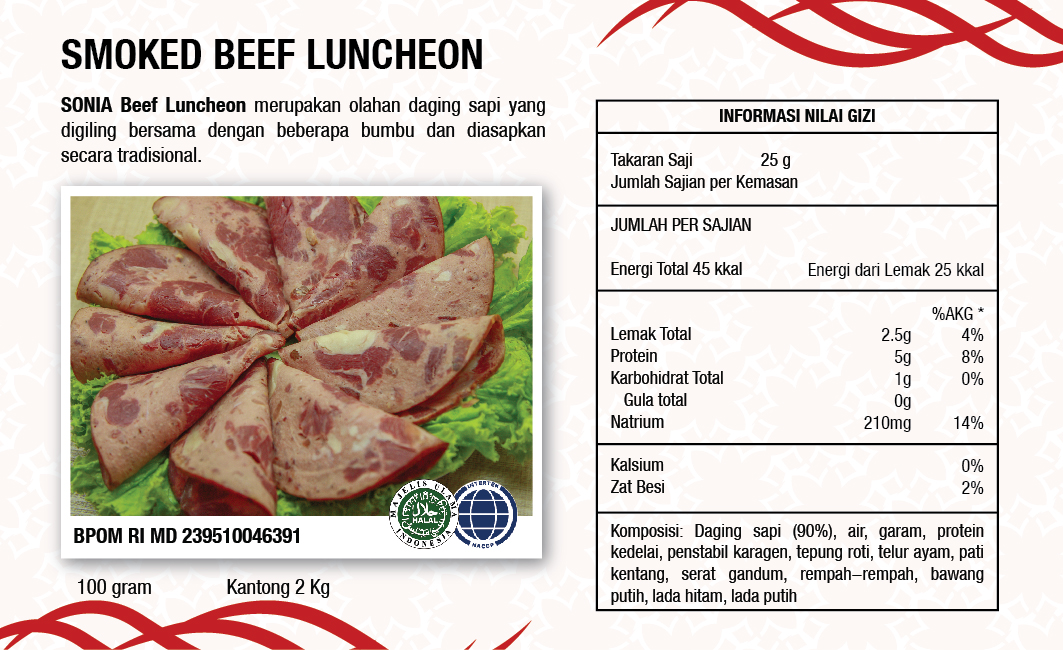 Beef Luncheon Slice (100gr)